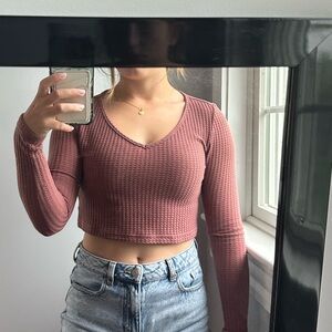 cropped long sleeve